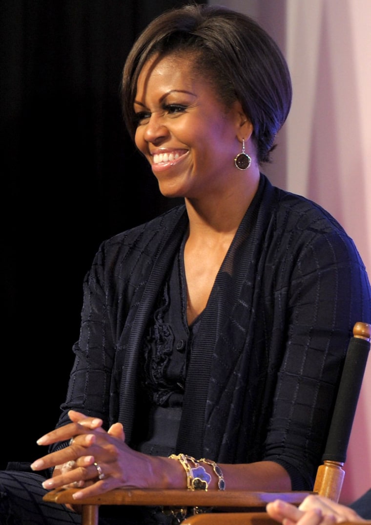 Image: First Lady Michelle Obama Discusses Joining Forces With Hollywood Trade Representatives